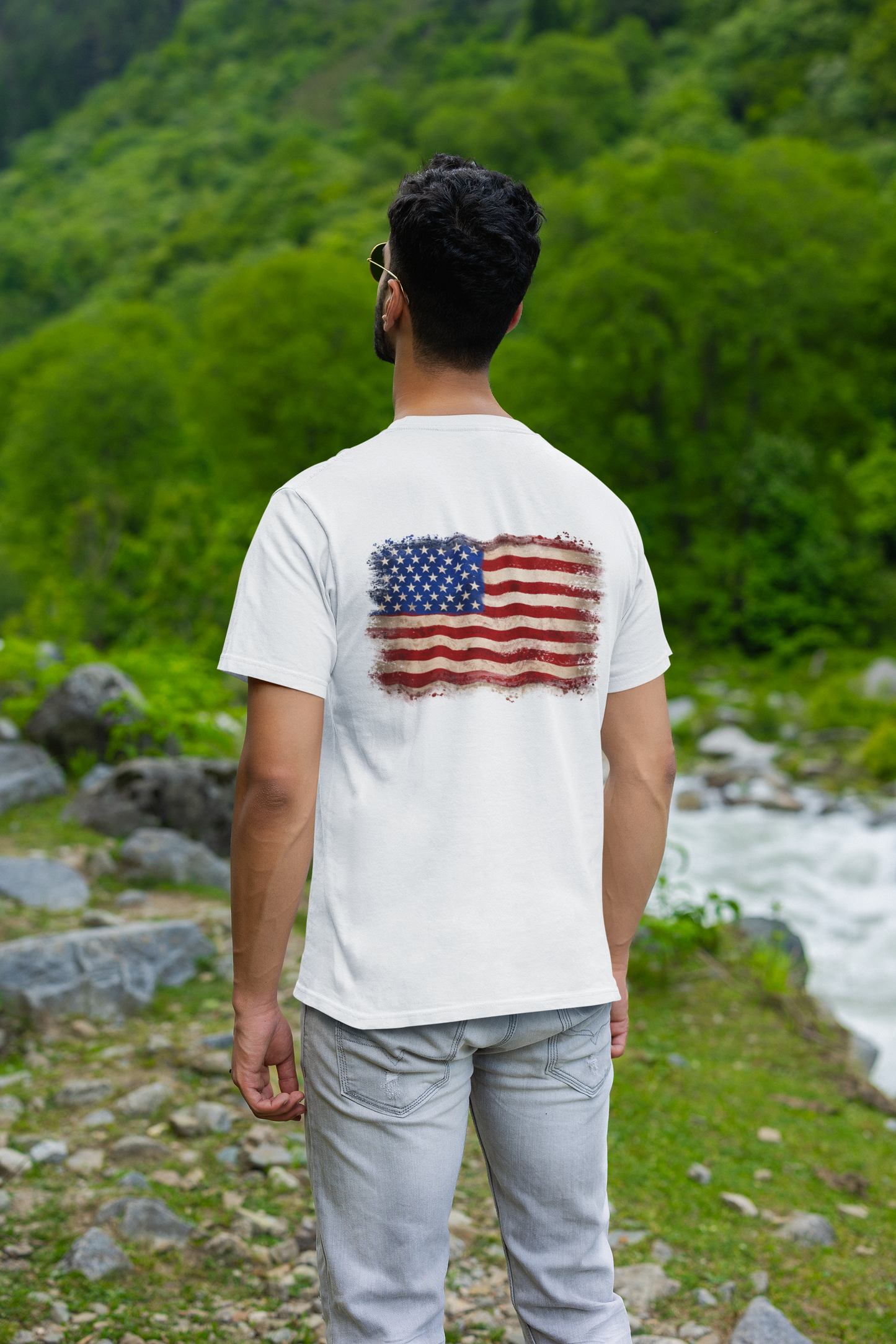 Camp Bliss - American Flag Tee