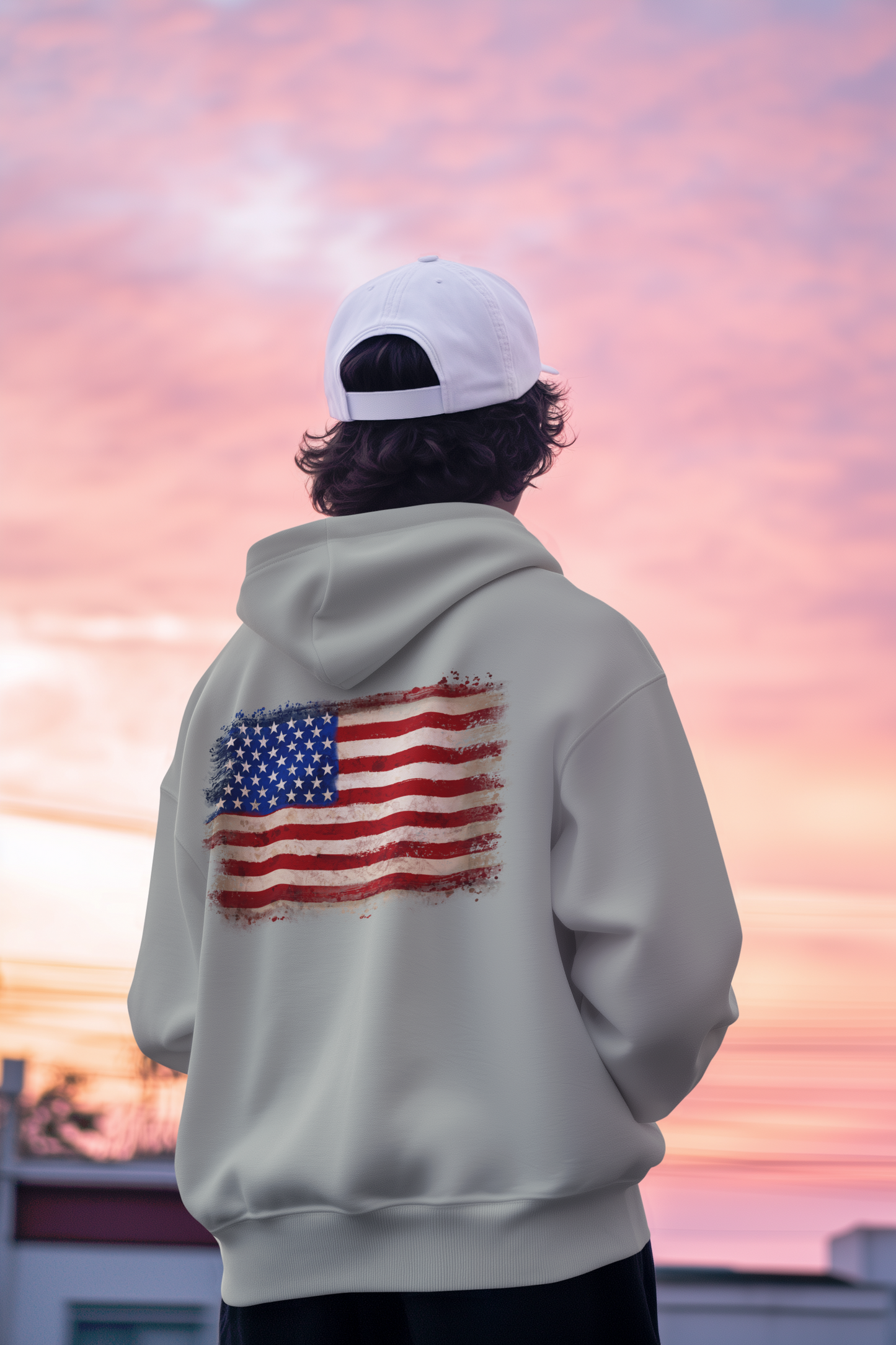 Camp Bliss - American Flag Hoodie