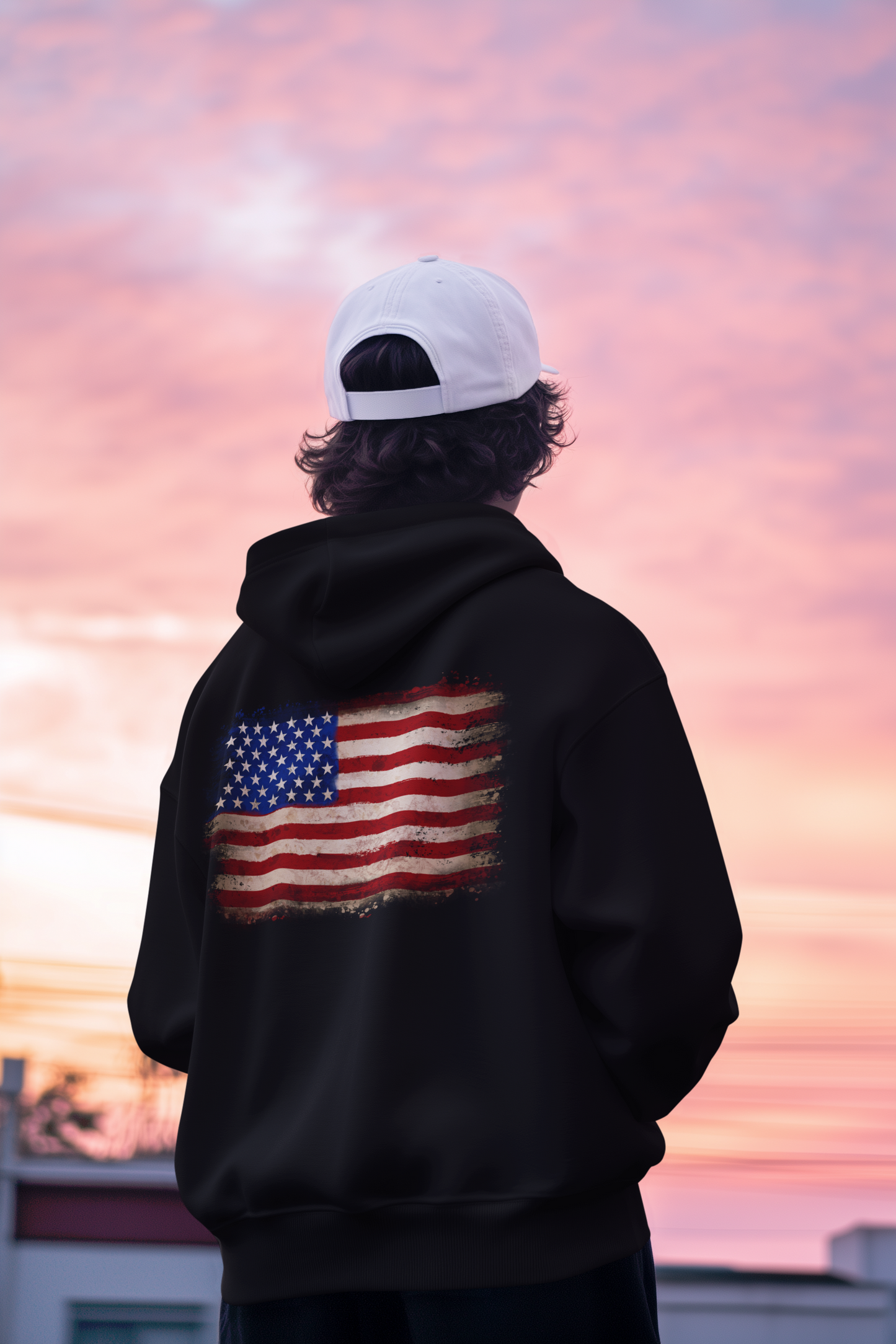 Camp Bliss - American Flag Hoodie