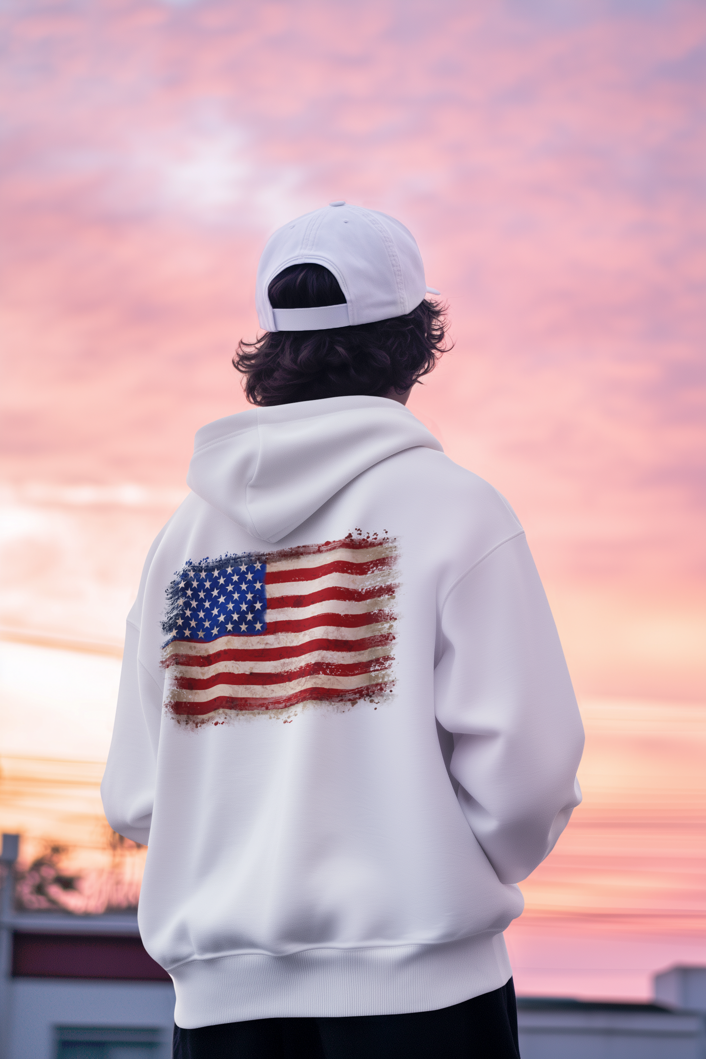 Camp Bliss - American Flag Hoodie