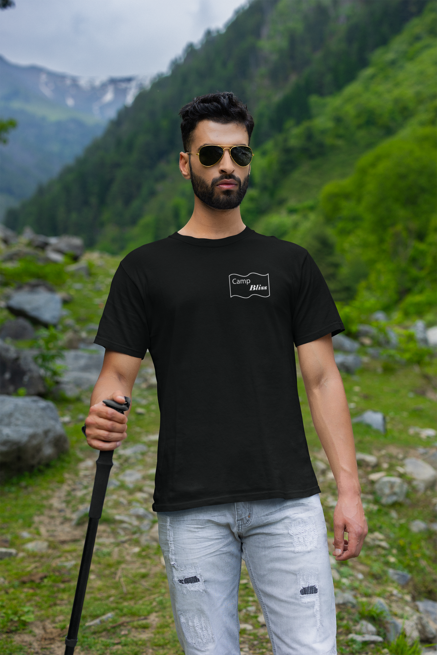 Camp Bliss - American Flag Tee