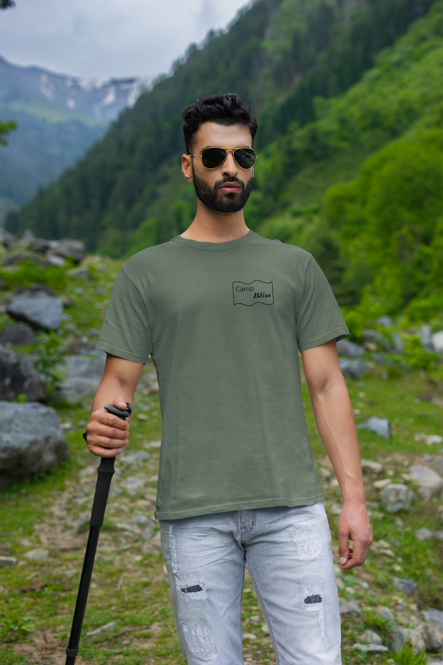 Camp Bliss - American Flag Tee