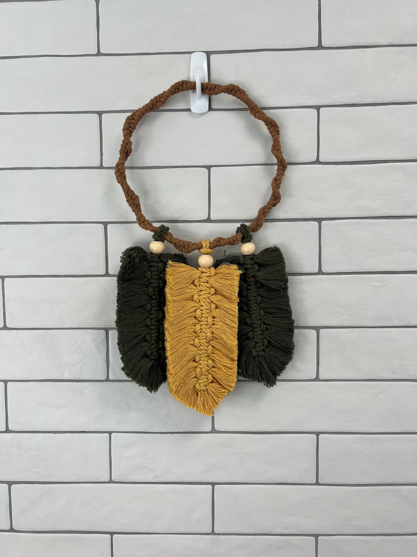 Macrame Feather Wall Hang