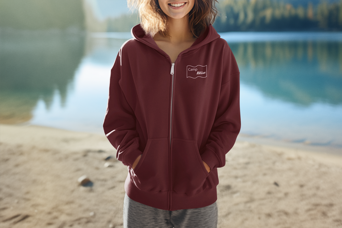 Camp Bliss - Iwo Jima Flag Raising Zip up Hoodie