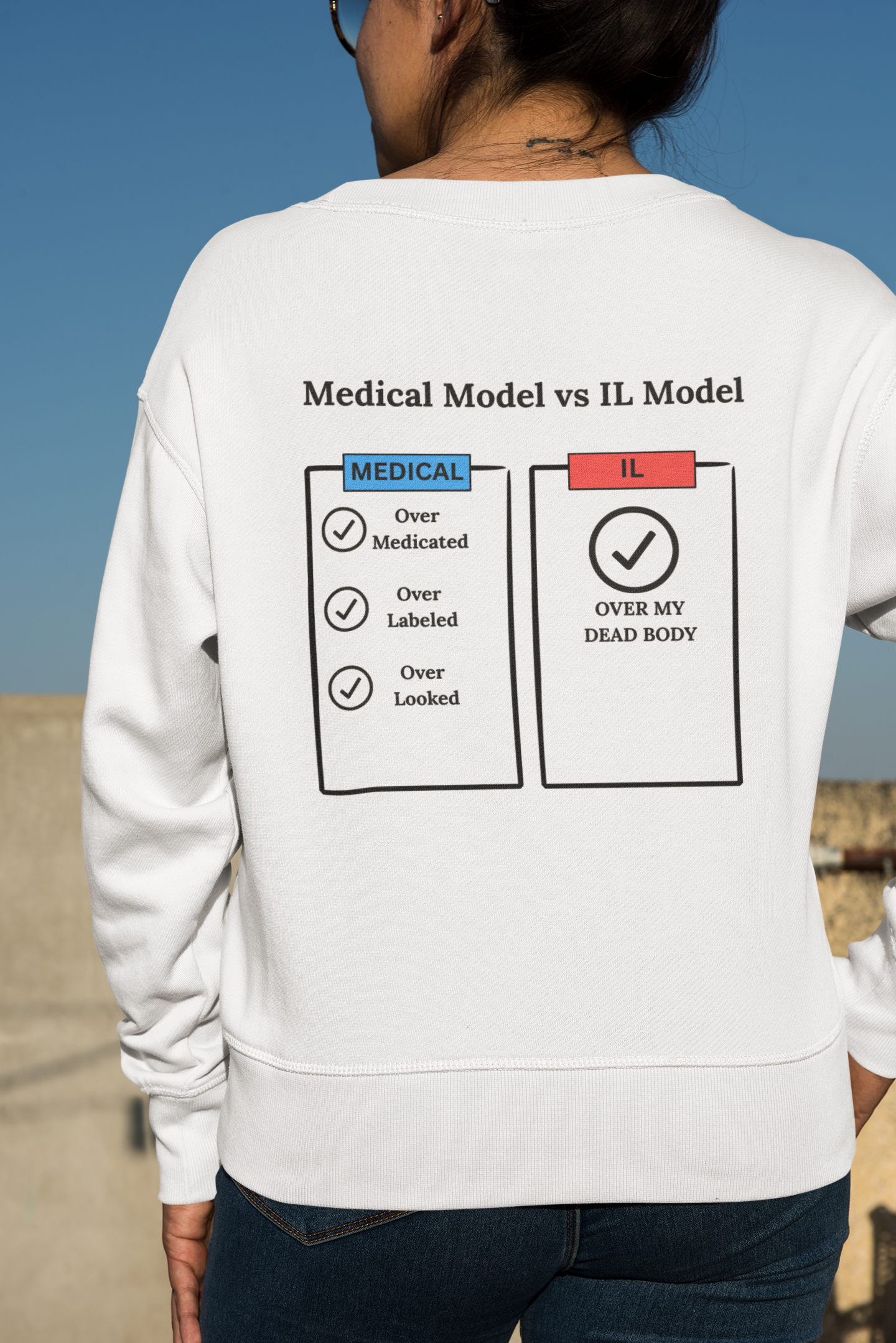 Medical VS IL Model Crewneck